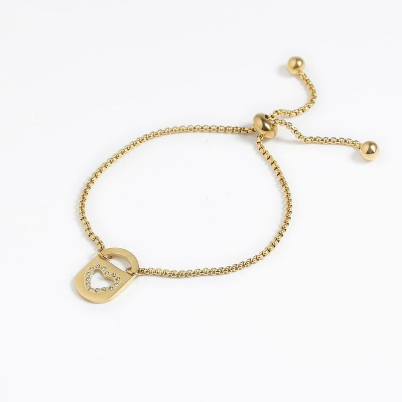 Manufacturer Custom High Quality Bracelet New Arrivals 18K Charm Bracelets Stainless Steel Gold Plated Jewelry