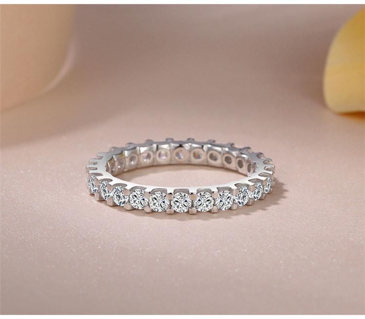 Cubic Zirconia Roud Ring Bridal Wedding Engagement Romantic Luxury Bague
