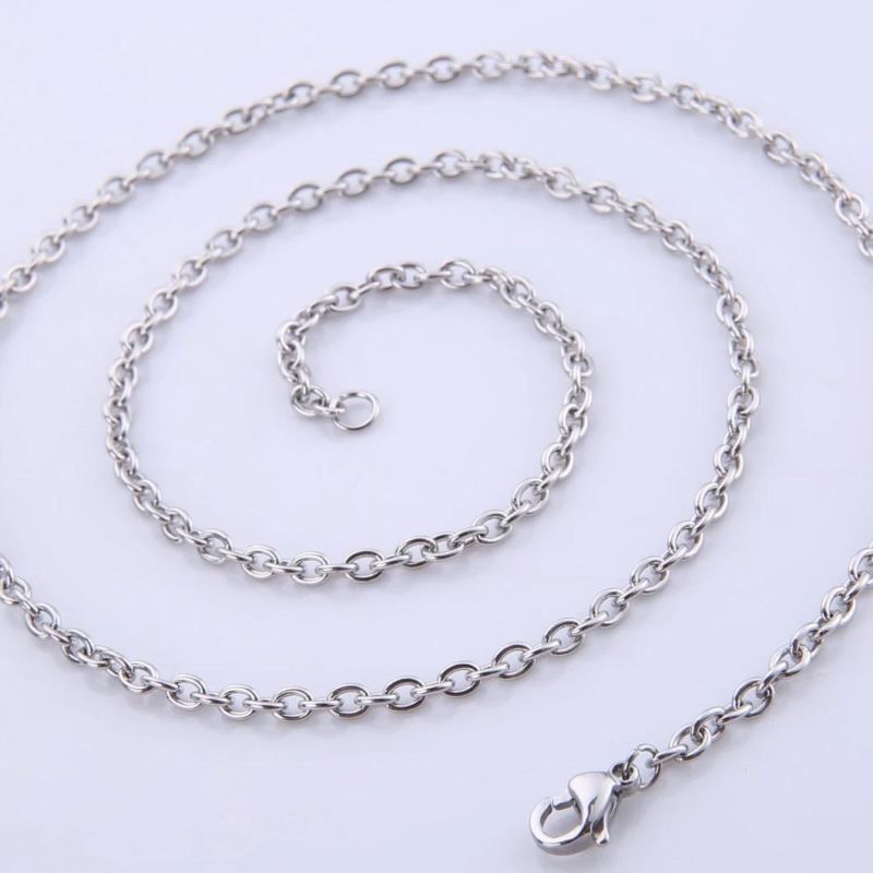 Fashion Jewelry Accessories Wholesale Cable Chain Necklace Bracelet Anklet for Lady Handcraft Jewellery Collection Design