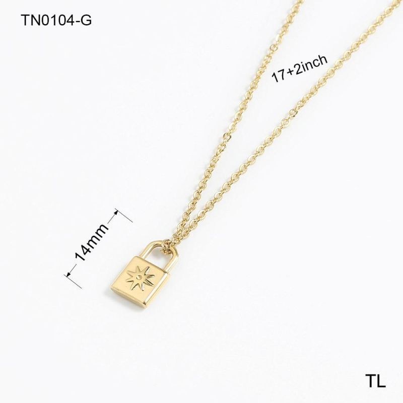Manufacturer Custom Fashion Jewelry Necklace Good Quality Waterproof 14K Gold Filled Jewelry Making Supply Stainless Steel Jewelry for Women