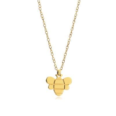 Wholesale Trendy Beauty Jewelry Custom Bee Cuban Chain Necklace