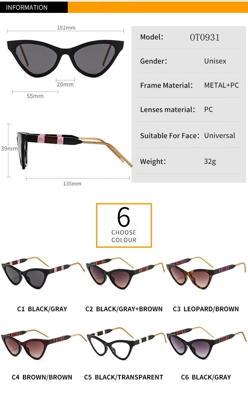 2020 Wholesale Tr Ladies Cat Eye Sunglasses