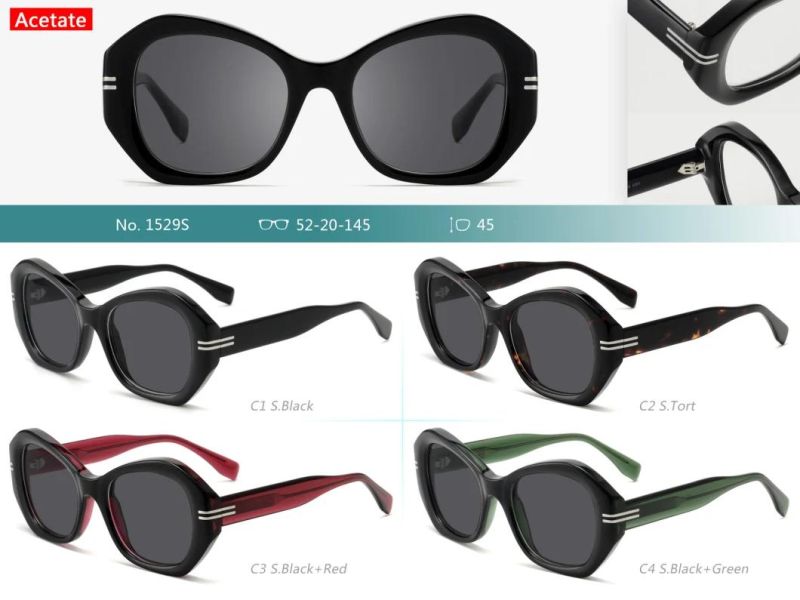 Polarized Sunglasses for Men Women with Acetate Frame, Ideal for Driving Fishing Cycling and Running, UV Protection