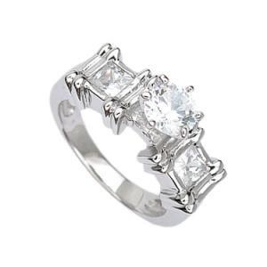 Fashion Silver Jewelry Woman&prime;s Diamond Cut Wedding Ring Gift