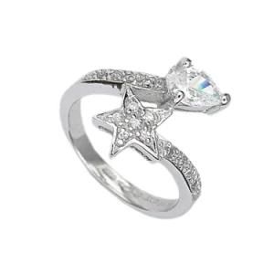 Unique White Topaz Gemstone 925 Sterling Silver Ring