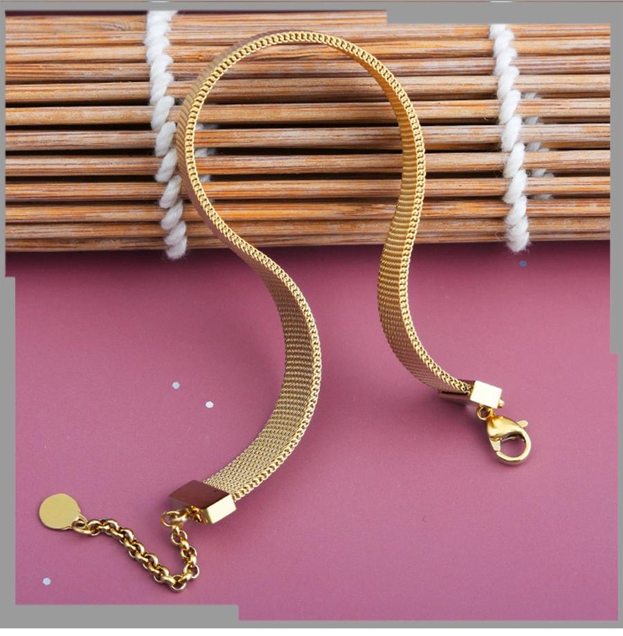 Stainless Steel Milanese Watch Band Bracelet Gold Mesh Band Bracelet