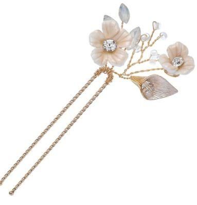 Wedding Bridal Crystal Hair Pin Hiar Stick Headpiece