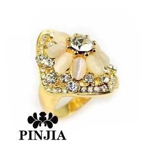 Women Rhinestone Opal Jewelry Wedding Ring