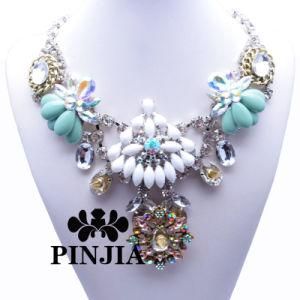 Bib Crystal Collar Fashion Statement Necklace Retro Choker Imitation Jewelry