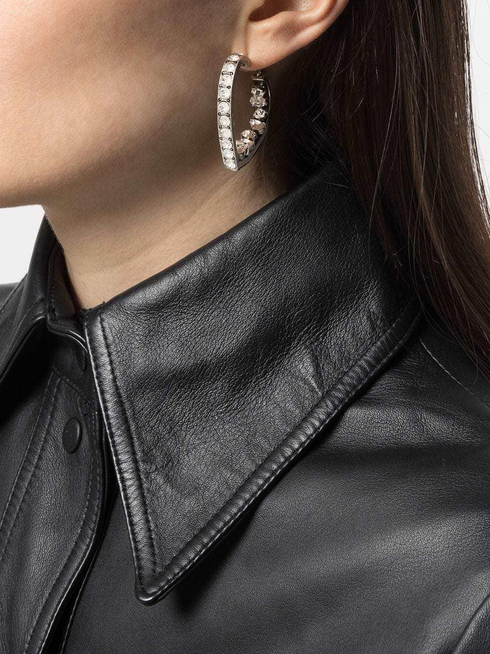 European and American Simple Water Drop Shape Crystal Earrings Jewelry