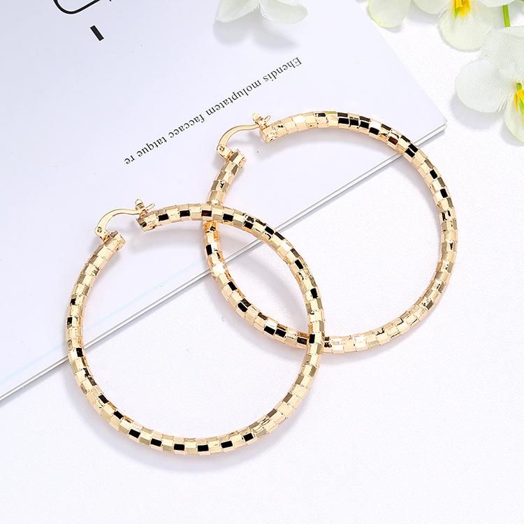 2020 Fashion Joyeria Custom Simple 18K Gold Plated Hoop Earring Designs Jewelry for Woman