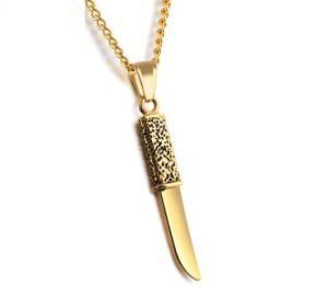 Vintage Jewelry New Stainless Steel Necklaces&Pendants Personalized Attractive Knife Shape Men Jewelry Hot Sale