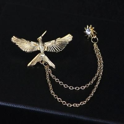 Suit Brooch Eagle Brooch Tassel Dress Accessories Collar Pin Both Men and Women