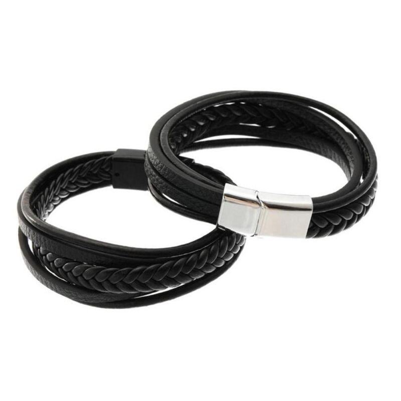 Hot Sale Classical Men Leather Bracelet