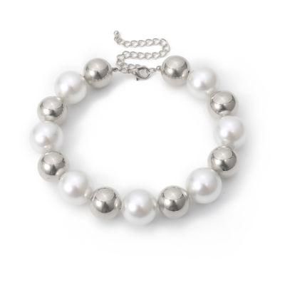 Fashion Creative New Arrival Jewelry Pearl and Ball Simple Choker Necklace