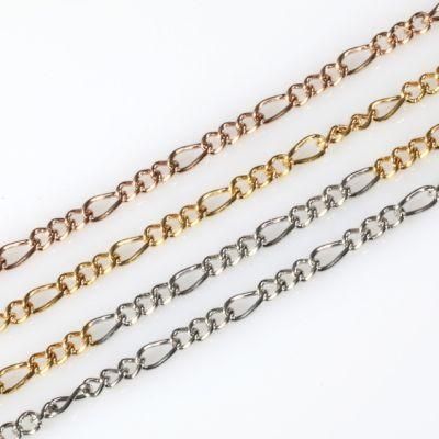 Gold Plated Earring Fashion Jewelry Design Curb Chain Long and Short Bracelet Anklet Necklace 18inch with Pendant