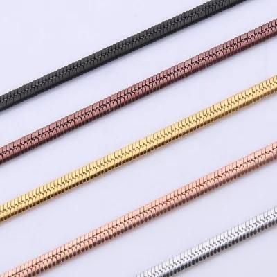 Fashion Push Secret Snake Chain Stainless Steel Jewelry Necklace