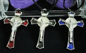 8X4.3cm Metal Relgious Cross Fashion Imitation Jewelry Necklace (MX099)