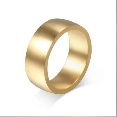 2019 Manufacturer High Quality Brushed Jewelry Matt Face Rings