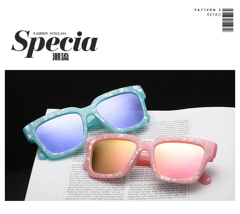 Korean Fashion Large Frame Square Retro Sunglasses for Universal
