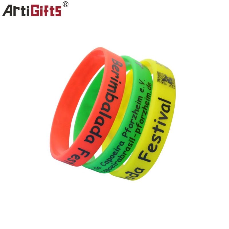 Customized Fashion Silicon Customized Fashion Silicon Bracelet for Promotion Gift