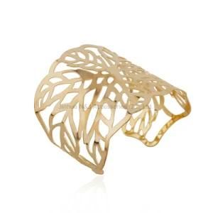 Fashion Wide Cuff Bracelet Gold Plated Bangles Jewelry