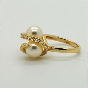 The Pearl Fashion Ring for Women 22k Gold Plated Fashion Ring Pearl Ring (R13A04851R1W0033)