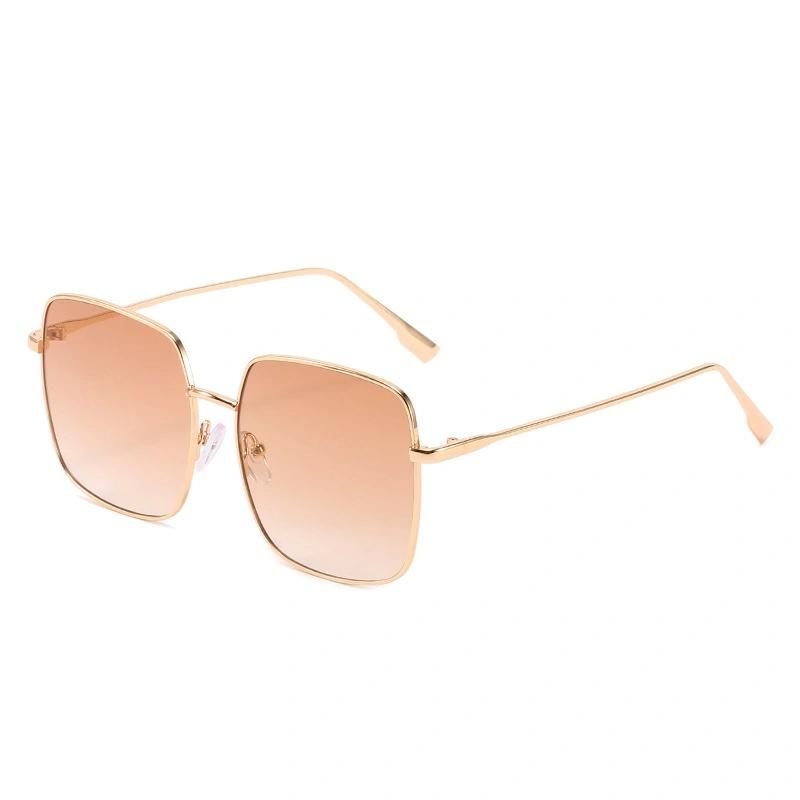 Fashion Style Colorful Gradient Metal Frame Sunglasses