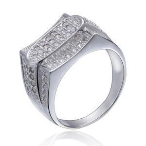 Faithful Silver Tone 925 Silver Gorgeous Men Ring Jewelry Fashion