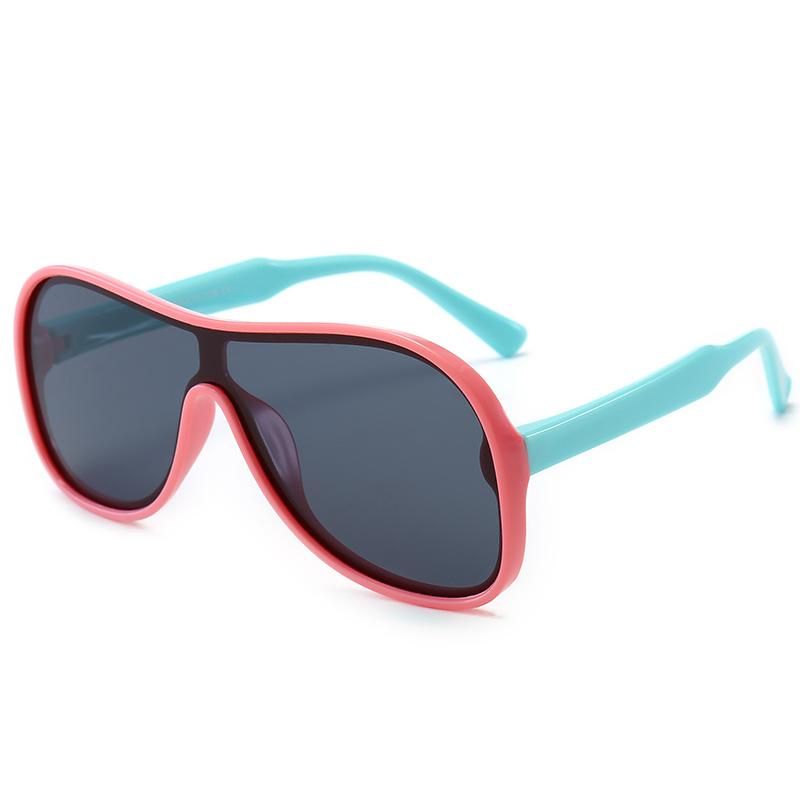 Newest Square Big Frame Oversize Kids Boy Sunglasses Girls Eyewear for Custom UV Sun Glasses