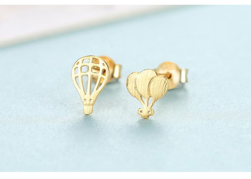 Little Hot Air Balloon Ear Stud for Girls