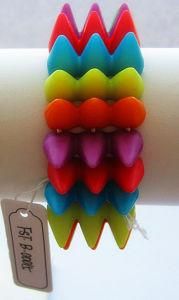 Colorful Silicone Chain Bracelet for Ladies, Women, Children