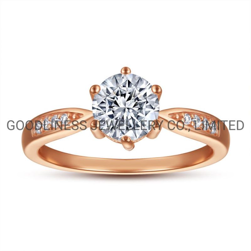 925 Sterling Silver Women CZ Simple Rings Jewelry