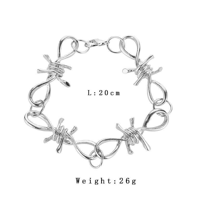 New Personalized Hip Hop Cool Style Burr Thorn Necklace Set