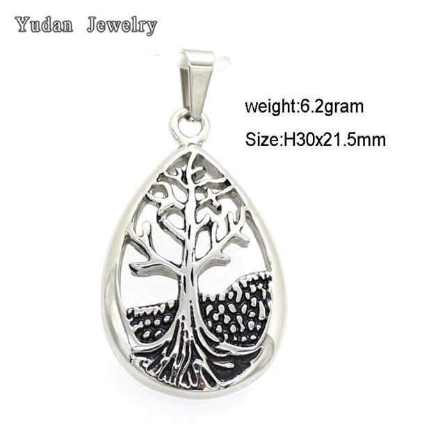 Yudan Jewelry Manufacturer Custom Stainless Steel Silver Irish Claddagh Pendant