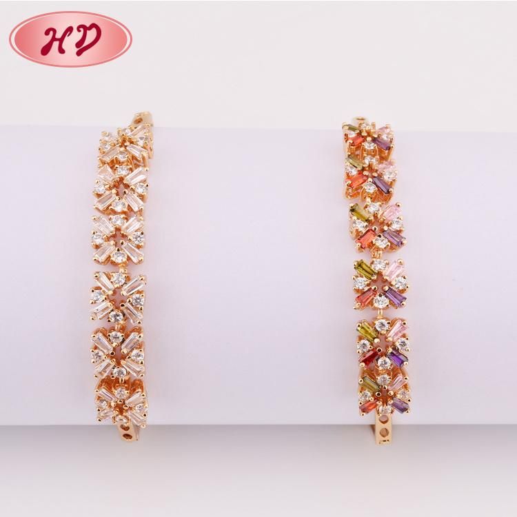 Elegant Fashion Jewelry Bangle New Design 18K Gold Color Bracelet