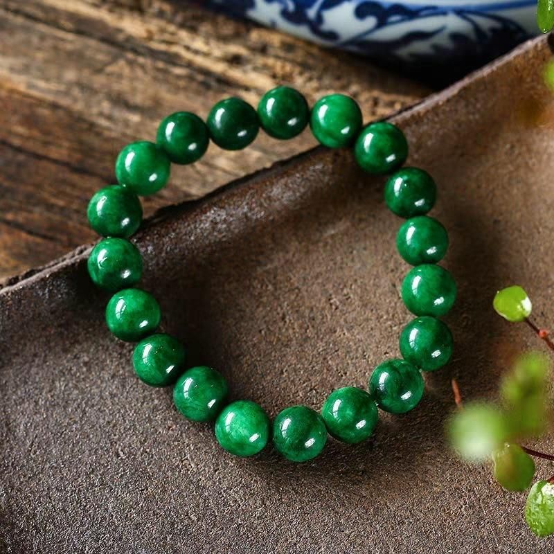 Fashion Jewelry Synthetic Dry Green Single Circle Bracelet