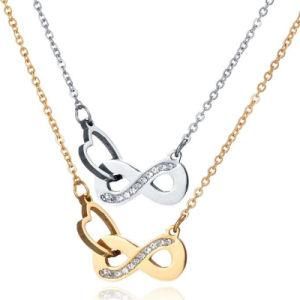 Eight Fashion Gold Jewelry Diamond Silver Necklace Jewelry