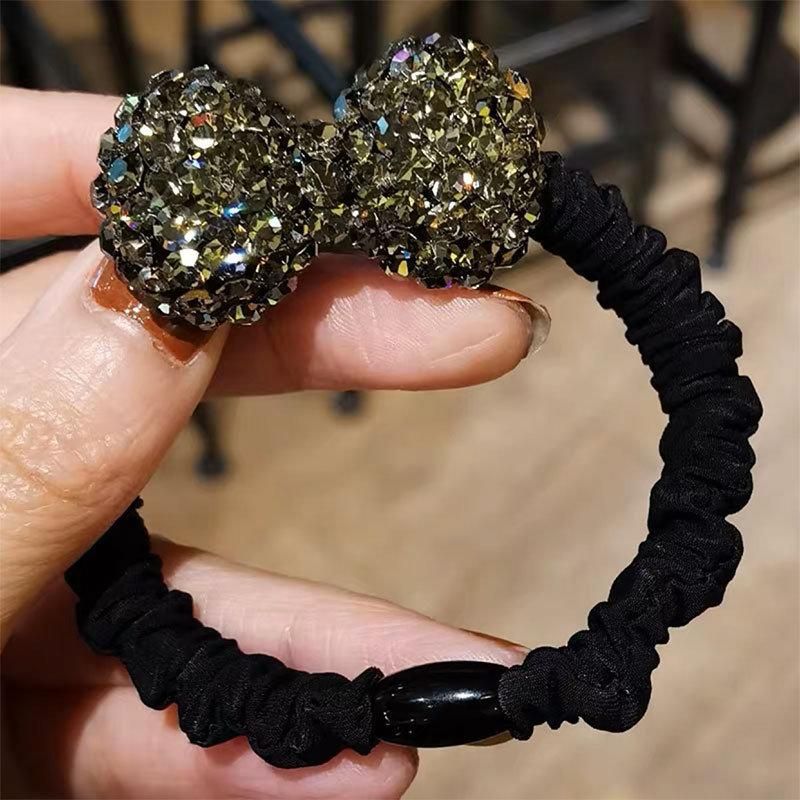 Fashion Hair Accessories Rhinestones Simple Bow Hair Rope