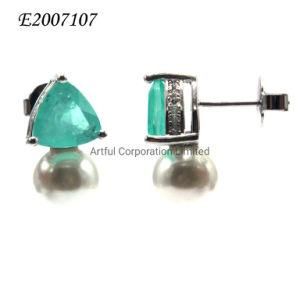 Fashion Jewelry/925 Sterling Silver Jewelry Freshwater Pearl Earring