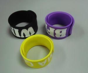 High Quality Promotional 3D Silicon Slap Bracelet (SB-005)