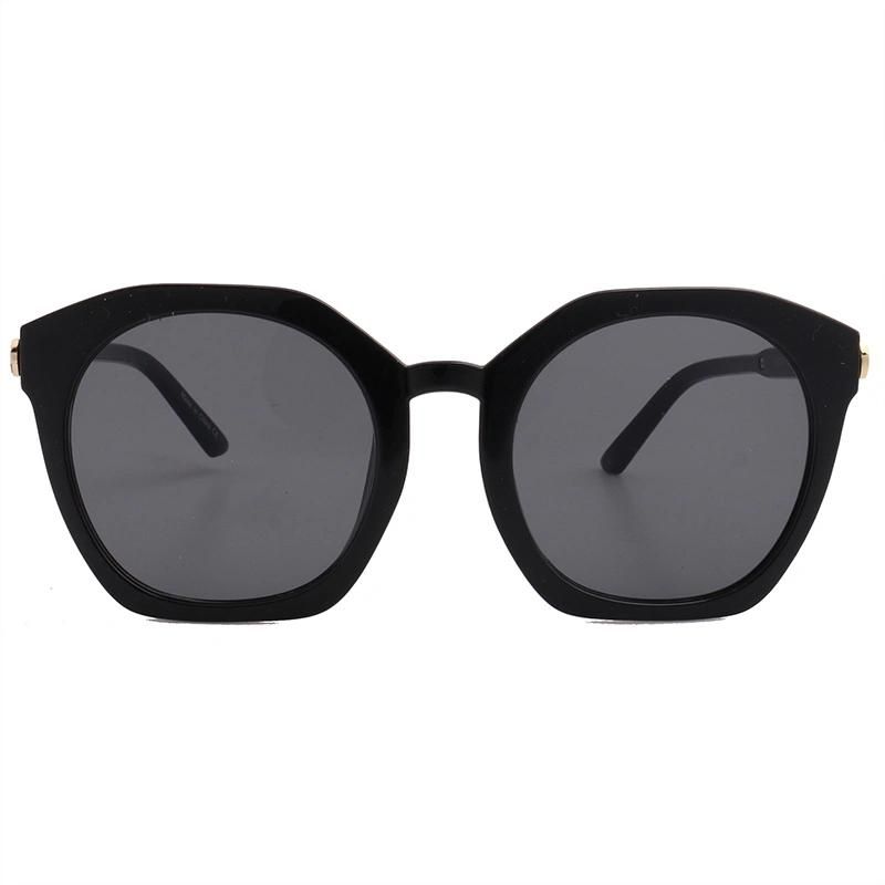 2020 Rectangle Black Metal Temple Fashion Sunglasses