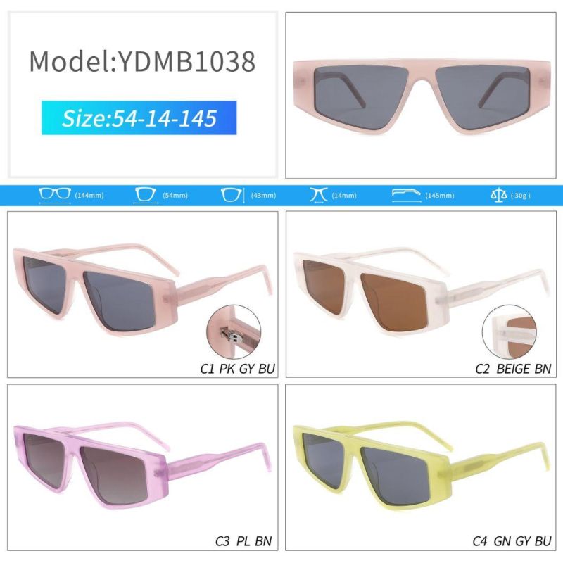 Square Frame Acetate Small Contracted Frame Sunglasses Luxury Brand Designer Shades Unisex Sunglasses De Sol