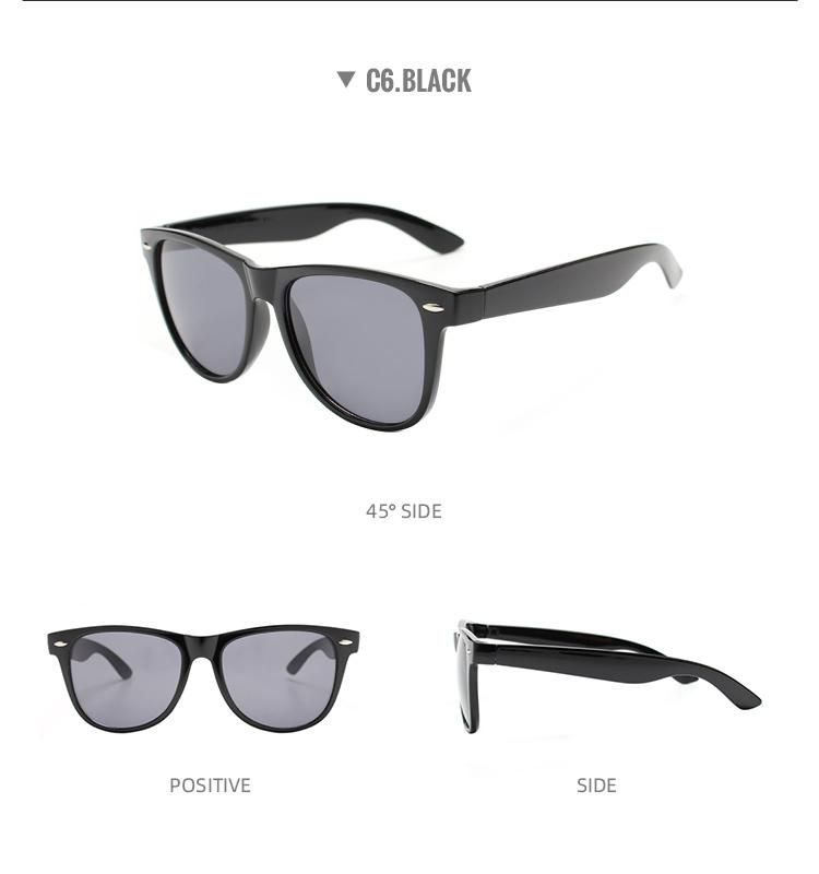 Wholesale 2022 Classic Unisex Eyeglass Promotional Cheap Black Polarized Sunglasses