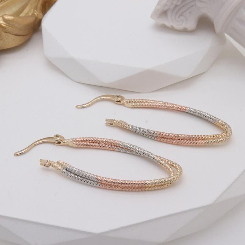 Wholesale Tricolor Personality Ladies Fashion Long Earrings
