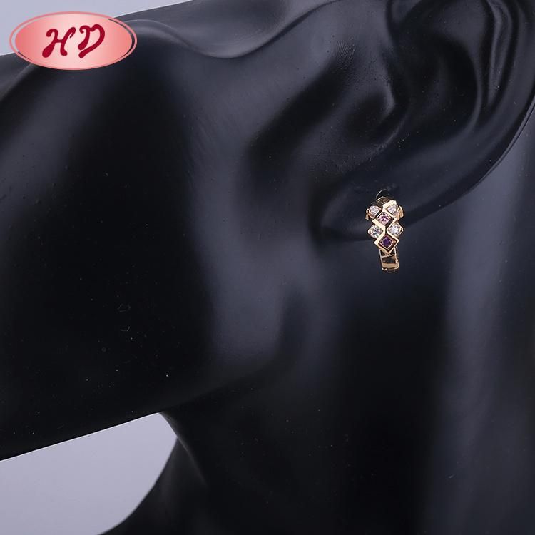 2020 HD Fashion 18K Gold Plated Women Earring with CZ Earring for Women