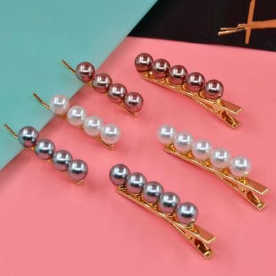 Fashion Factory Directly Supply Pearl Hair Clip Women