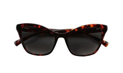 Unique Design Ladies Wholesale Cat Eye Acetate Spring Hinged Red Orange Thick Ideal Sunglasses