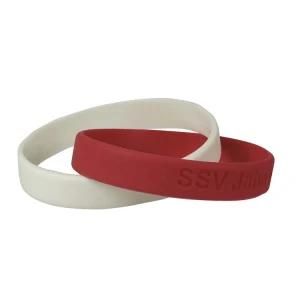 Promotional Customized Two-Piece Silicon Wrist Band