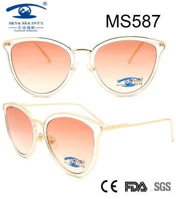 New Arrived High Quality Women Metal Sunglasses (MS587)